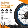 imageECOTRIC 26 Fat Tire Electric Bike Powerful Adults Mountain Bicycle 500W Motor 36V125AH Removable Lithium Battery Beach Snow Ebike Shock Absorption  90 Pre AssembledBlue