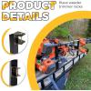 imageECOTRIC 3 Place Weed Eater Rack Carrier Mount On Landscape Truck Trailer Enclosed Trimmer Rack Holder wLock Pair Steel Lockable2 NonLocking Positions