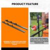 imageECOTRIC 3 Place Weed Eater Rack Carrier Mount On Landscape Truck Trailer Enclosed Trimmer Rack Holder wLock Pair Steel Lockable3 Locking Positions