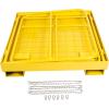 imageECOTRIC 36x36 Forklift Cage 1200 LBS Capacity Work Platform Safety Cage Collapsible Lift Basket Aerial Rails Heavy Duty Steel Construction Fold Down Design Yellow