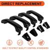 imageECOTRIC 4Pcs Exterior Door Handles Replacement Compatible with 20142019 Chevy Silverado GMC Sierra Replacement for 22923605 23236150 22929464 22923599 84713668 22929412 Black