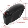 imageECOTRIC 5 Extended Saddlebags wspeaker lids Compatible with 19932013 Harley Davidson Road King Glide Electra Street Glide All Touring Models Stretched Hard Saddle BagsBlack