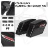 imageECOTRIC 5 Extended Saddlebags wspeaker lids Compatible with 19932013 Harley Davidson Road King Glide Electra Street Glide All Touring Models Stretched Hard Saddle BagsNot Applicable