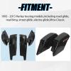 imageECOTRIC 5 Extended Saddlebags wspeaker lids Compatible with 19932013 Harley Davidson Road King Glide Electra Street Glide All Touring Models Stretched Hard Saddle BagsNot Applicable