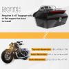 imageECOTRIC 5 Extended Saddlebags wspeaker lids Compatible with 19932013 Harley Davidson Road King Glide Electra Street Glide All Touring Models Stretched Hard Saddle BagsBlack