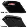 imageECOTRIC 5 Extended Saddlebags wspeaker lids Compatible with 19932013 Harley Davidson Road King Glide Electra Street Glide All Touring Models Stretched Hard Saddle BagsNot Applicable