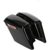 imageECOTRIC 5 Extended Stretched Saddle bag WLatch Compatible with 20142024 Harley Touring FLT FLHT FLHTCU FLHRC Road King Road Glide Street Glide Electra Glide UltraClassicBlack