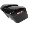 imageECOTRIC 5 Extended Stretched Saddle bag WLatch Compatible with 20142024 Harley Touring FLT FLHT FLHTCU FLHRC Road King Road Glide Street Glide Electra Glide UltraClassicBlack
