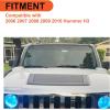 imageECOTRIC Black Hood Vent Hood Louver Compatible with 20062010 Hummer H3 Air Vent Grille Panel Replace for Part Number GM 20880500 15231746 15836982 15298497