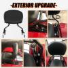 imageECOTRIC Detachable Passenger Backrest Quick Release 2up Sissy Bar Compatible with Harley Davidson Touring 20092024 Street Glide Road King Road Glide Electra Glide Ultra Limited FLHR FLHX FLHT FLTRBlack Sissy Bar