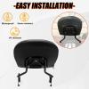 imageECOTRIC Detachable Passenger Backrest Quick Release 2up Sissy Bar Compatible with Harley Davidson Touring 20092024 Street Glide Road King Road Glide Electra Glide Ultra Limited FLHR FLHX FLHT FLTRBlack Sissy Bar