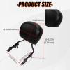 imageECOTRIC Detachable Passenger Backrest Quick Release 2up Sissy Bar Compatible with Harley Davidson Touring 20092024 Street Glide Road King Road Glide Electra Glide Ultra Limited FLHR FLHX FLHT FLTRBlack Sissy Bar