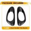 imageECOTRIC Door Handle Inside Trim Bezels Compatible with 20022009 Chevrolet Trailblazer Pair Driver Passenger RH LH Black Left Right SetPair