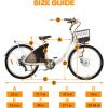 imageECOTRIC Electric Bike Designed 26quot Cruiser City E Bike 36V10AH Removable Battery 500W Motor for Adult Commuting StepThrough Bicycle