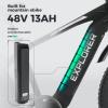 imageECOTRIC Explorer Electric Bike Ebike Mountain Bicycle 26quot 750W Motor 48V 13AH Lithium Battery Fat Tire 40MPH Full Suspension Throttle ampamp Pedal Assist for Adults  90 PreAssembled