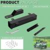 imageECOTRIC Golf Cart Universal Rear Hitch with 2quot Receiver for Step on Back Compatible with Club CAR EZGO Yamaha