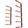 imageECOTRIC Lumber Rack Wall Mount Wood Organizer Lumber Organizer  Heavy Duty Metal 6 Levels Shelf Lumber Storage Rack Max 600 Lbs 1 Pack Indoor ampamp Outdoor Use  Orange6 Pair
