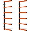 imageECOTRIC Lumber Rack Wall Mount Wood Organizer Lumber Organizer  Heavy Duty Metal 6 Levels Shelf Lumber Storage Rack Max 600 Lbs 1 Pack Indoor ampamp Outdoor Use  Orange6 Pair