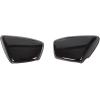 imageECOTRIC Motorcycle Pair Black Panel Battery Cover Fairing Compatible with 1984Up Yamaha XV 700 750 1000 1100 Virago Battery Side Fairing Cover Protection Left ampamp Right Side  2 PackagesBlack