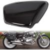 imageECOTRIC Motorcycle Pair Black Panel Battery Cover Fairing Compatible with 1984Up Yamaha XV 700 750 1000 1100 Virago Battery Side Fairing Cover Protection Left ampamp Right Side  2 PackagesBlack