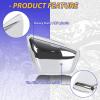 imageECOTRIC Motorcycle Pair Black Panel Battery Cover Fairing Compatible with 1984Up Yamaha XV 700 750 1000 1100 Virago Battery Side Fairing Cover Protection Left ampamp Right Side  2 PackagesChrome
