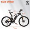 imageECOTRIC Mountain Electric Bike Adults 26 E Bike 500W Powerful Motor 36V125Ah Removable Lithium Battery City Commuter ebikes Suspension Fork Shimano 7Speed