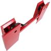 imageECOTRIC Pair Skid Steer Quick Tach Attach Conversion Adapter Weld on Quick Attachment Plate Bobtach Kubota Latch Box Plate Weld On QTK Tractor Universal Front AttachmentRed Conversion Adapter