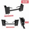 imageECOTRIC Pair Skid Steer Quick Tach Attach Conversion Adapter Weld on Quick Attachment Plate Bobtach Kubota Latch Box Plate Weld On QTK Tractor Universal Front AttachmentBlack Conversion Adapter