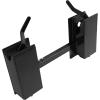 imageECOTRIC Pair Skid Steer Quick Tach Attach Conversion Adapter Weld on Quick Attachment Plate Bobtach Kubota Latch Box Plate Weld On QTK Tractor Universal Front AttachmentBlack Adjustable Adapter