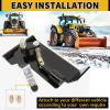 imageECOTRIC Pair Skid Steer Quick Tach Attach Conversion Adapter Weld on Quick Attachment Plate Bobtach Kubota Latch Box Plate Weld On QTK Tractor Universal Front AttachmentPair Conversion Adapter