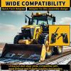 imageECOTRIC Pair Skid Steer Quick Tach Attach Conversion Adapter Weld on Quick Attachment Plate Bobtach Kubota Latch Box Plate Weld On QTK Tractor Universal Front AttachmentPair Conversion Adapter