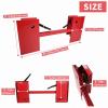 imageECOTRIC Pair Skid Steer Quick Tach Attach Conversion Adapter Weld on Quick Attachment Plate Bobtach Kubota Latch Box Plate Weld On QTK Tractor Universal Front AttachmentRed Conversion Adapter