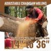 imageECOTRIC Portable Sawmill 48 Inch Chainsaw Mill Planking Milling 14quot48quot Guide Bar Lumber Sawmill Aluminum Steel14  36