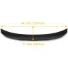 imageECOTRIC Rear Trunk Duckbill Spoiler Wing Compatible with 20142024 Infiniti Q50 Carbon Fiber Printing Spoiler H Style Duckbill