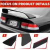imageECOTRIC Rear Trunk Lid Spoiler Wing Compatible with 19962000 Honda Civic 2DR Coupe wLED Brake Light Matte Black ABS Plastic Paintable Winglet