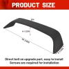 imageECOTRIC Rear Trunk Lid Spoiler Wing Compatible with 19962000 Honda Civic 2DR Coupe wLED Brake Light Matte Black ABS Plastic Paintable Winglet