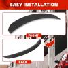 imageECOTRIC Rear Trunk Spoiler Lid Wing Compatible with 20112023 Chrysler 300 300C 300S Factory Style Rear Winglet Lip Tail Lid