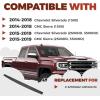 imageECOTRIC Tailgate Molding Cap Cover Trim Compatible with 20142019 Chevy Chevrolet Silverado GMC Sierra 1500 2500HD 3500HD Replacement for 22763062 GM1904110 Top Protector Molding 3Pcs