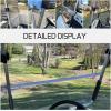 imageECOTRIC TintedSmoke Windshield Compatible with 19952003 Yamaha G14 G16 G19 Gas and Electric Golf Cart Fold Down WindshieldClear
