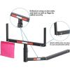 imageECOTRIC Truck Bed Extender Pickup Truck Bed Hitch Mount Extension Rack SUV Lumber Ladder Canoe Boat Kayak Long Pipes wFlag 750lbs Capacity