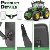 imageTractor Mirror Assembly With Fixed Arms Replacement For DM2455000 Compatible with John Deere 5000 ampamp 6000