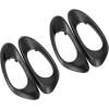 imageECOTRIC Door Handle Inside Trim Bezels Compatible with 20022009 Chevrolet Trailblazer Pair Driver Passenger RH LH Black Left Right Set2 Pairs