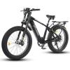 imageECOTRIC Explorer Electric Bike Ebike Mountain Bicycle 26quot 750W Motor 48V 13AH Lithium Battery Fat Tire 40MPH Full Suspension Throttle ampamp Pedal Assist for Adults  90 PreAssembled