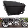imageECOTRIC Motorcycle Pair Black Panel Battery Cover Fairing Compatible with 1984Up Yamaha XV 700 750 1000 1100 Virago Battery Side Fairing Cover Protection Left ampamp Right Side  2 PackagesBlack