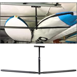 imageECOTRIC 2 Kayak Ceiling Rack Hi Port 2 Adjustable Storage Hanger Overhead Mount for Surfboard SUP ampamp Kayak Garage and Home Use