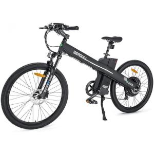 imageECOTRIC 26quot Electric Bike 1000W Powerful Motor Bicycle Mountain Ebike 48V125AH Removable Battery Suspension Fork Black City Tire LCD DisplayBlack New