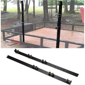 imageECOTRIC 3 Place Weed Eater Rack Carrier Mount On Landscape Truck Trailer Enclosed Trimmer Rack Holder wLock Pair Steel Lockable3 NonLocking Positions