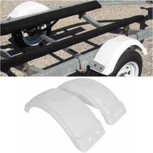 imageECOTRIC 8quot12quot Set of Two SingleAxle Trailer Fenders Wheels Tire Top Step Skirt Boat