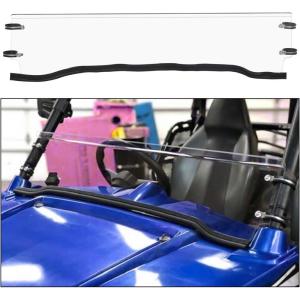 imageECOTRIC Clear Half Windshield Polycarbonate Compatible with Polaris 20082013 RZR 800 2014 RZR 900 20152020 RZR XP 20112013 RZR XP 900