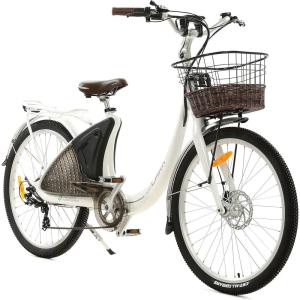 imageECOTRIC Electric Bike Designed 26quot Cruiser City E Bike 36V10AH Removable Battery 500W Motor for Adult Commuting StepThrough Bicycle